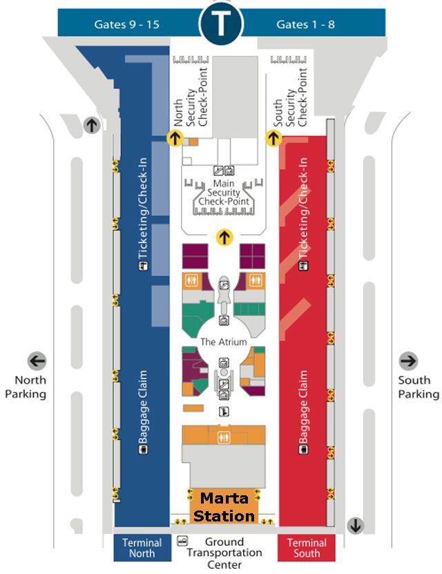 Atlanta Hartsfield Airport Parking Map 